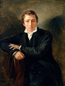 Heinrich Heine: portrait by Moritz Daniel Oppenheim
