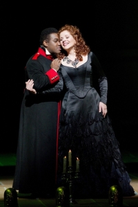Brownlee with Renée Fleming in Rossini's Armida at the Met; photo by Ken Howard