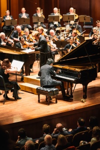 SSO: Opening Night Gala with Ludovic Morlot and Piano Competition winner Kevin Ahfat. Credit: Brandon Patoc Photography